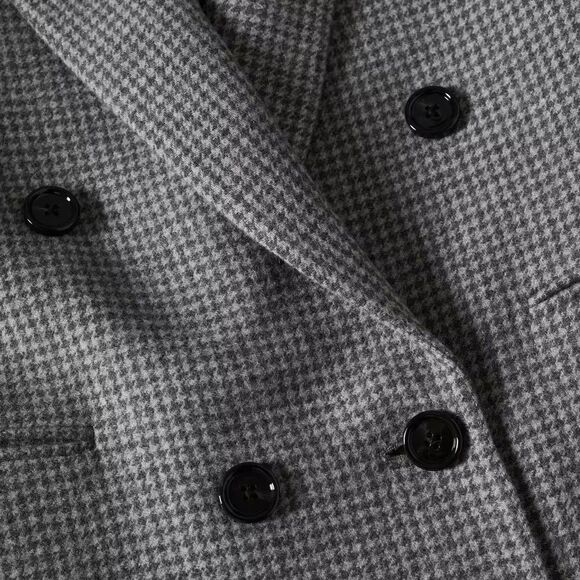 Mango Houndstooth Wool Blend Coat - Picture 6 of 12